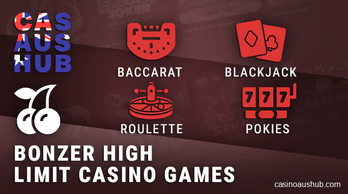 Casino games at high roller casino - blackjack, pokies and more