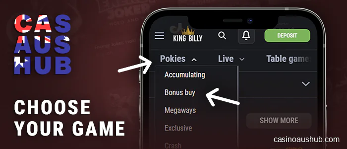 Choose a category of gambling at a iPhone online casino