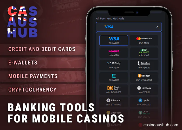 Payment options in mobile online casinos