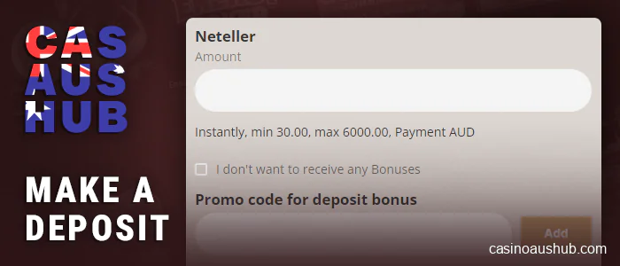 Fund casino account with Neteller