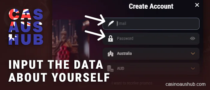 Enter personal information to access your PaySafe Casino account